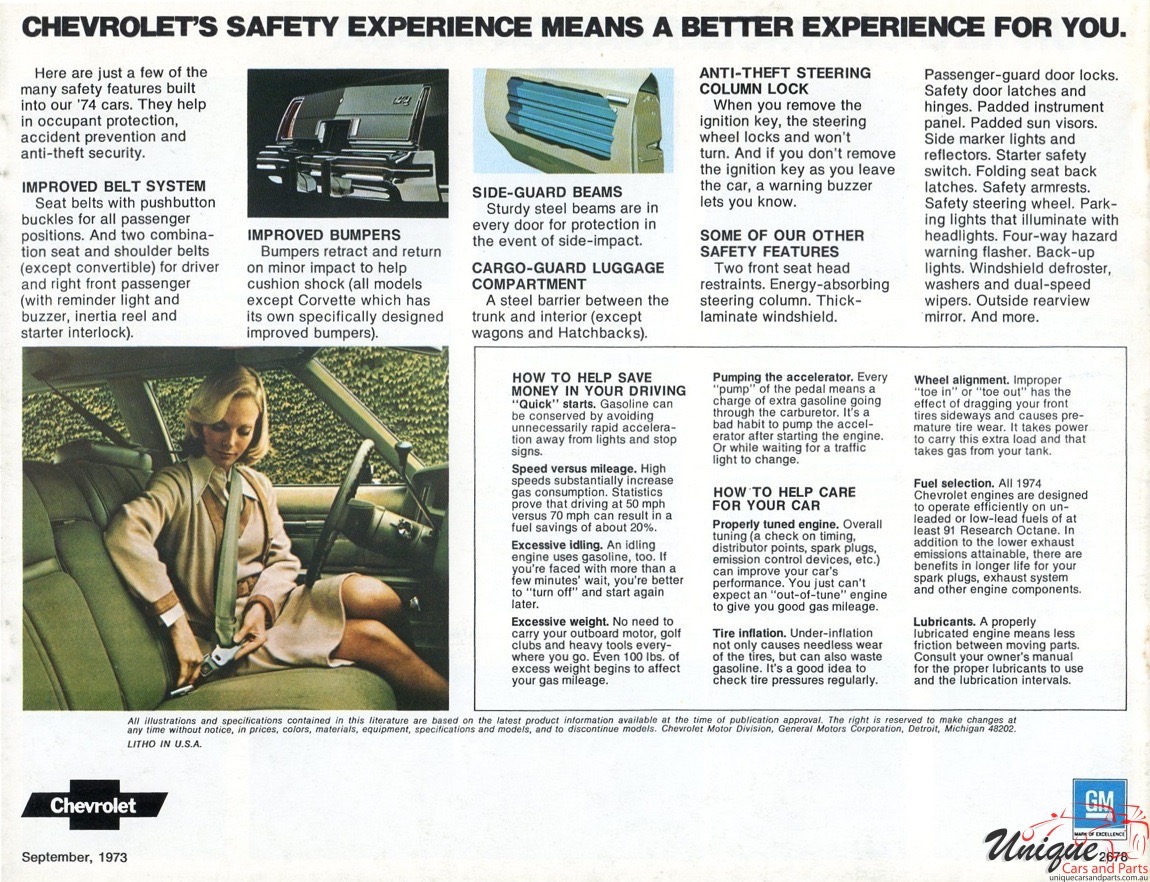 1974 Chevrolet Full-Line Brochure Page 13